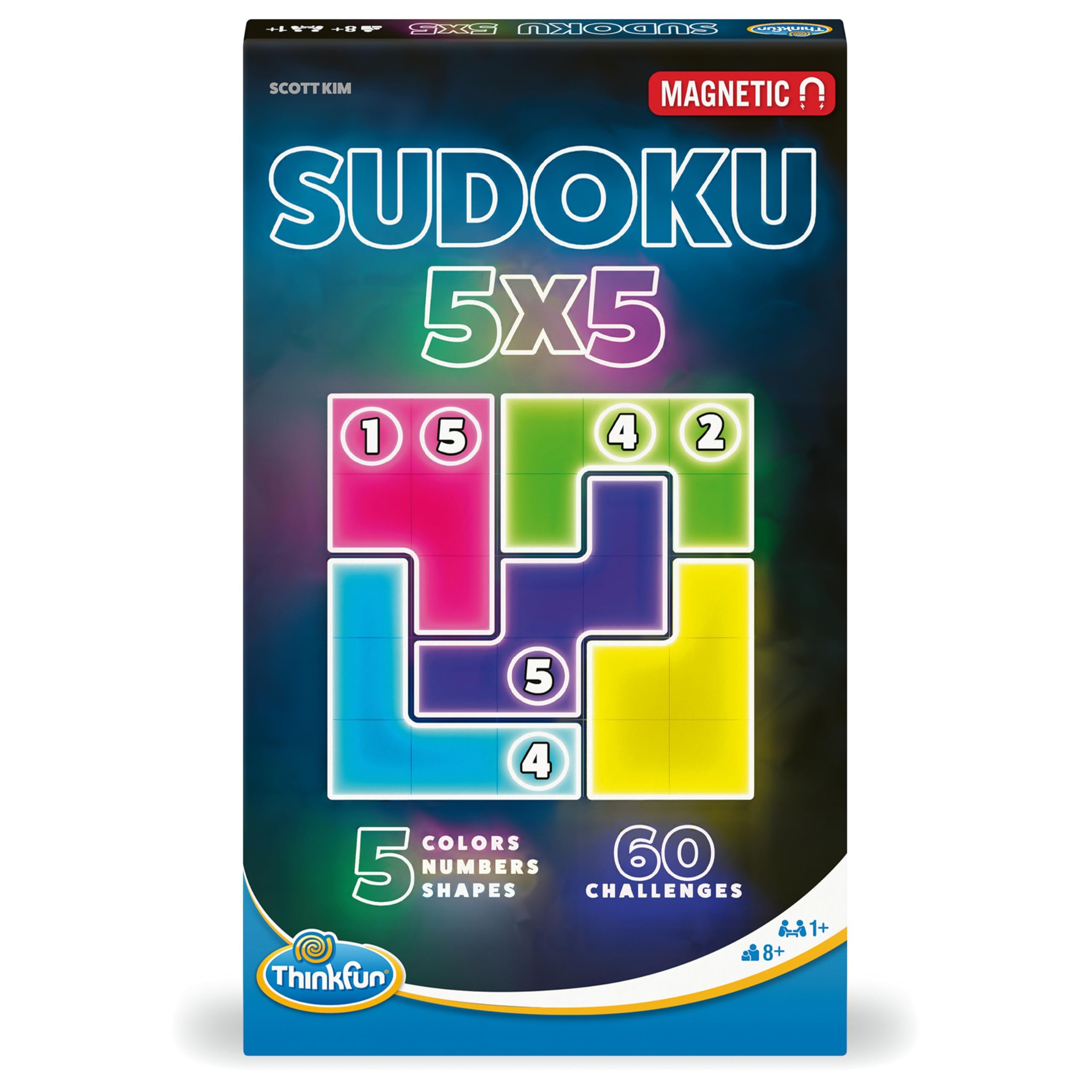Amazon.com: ThinkFun Sudoku 5x5 Magnetic Travel Puzzle : Toys & Games